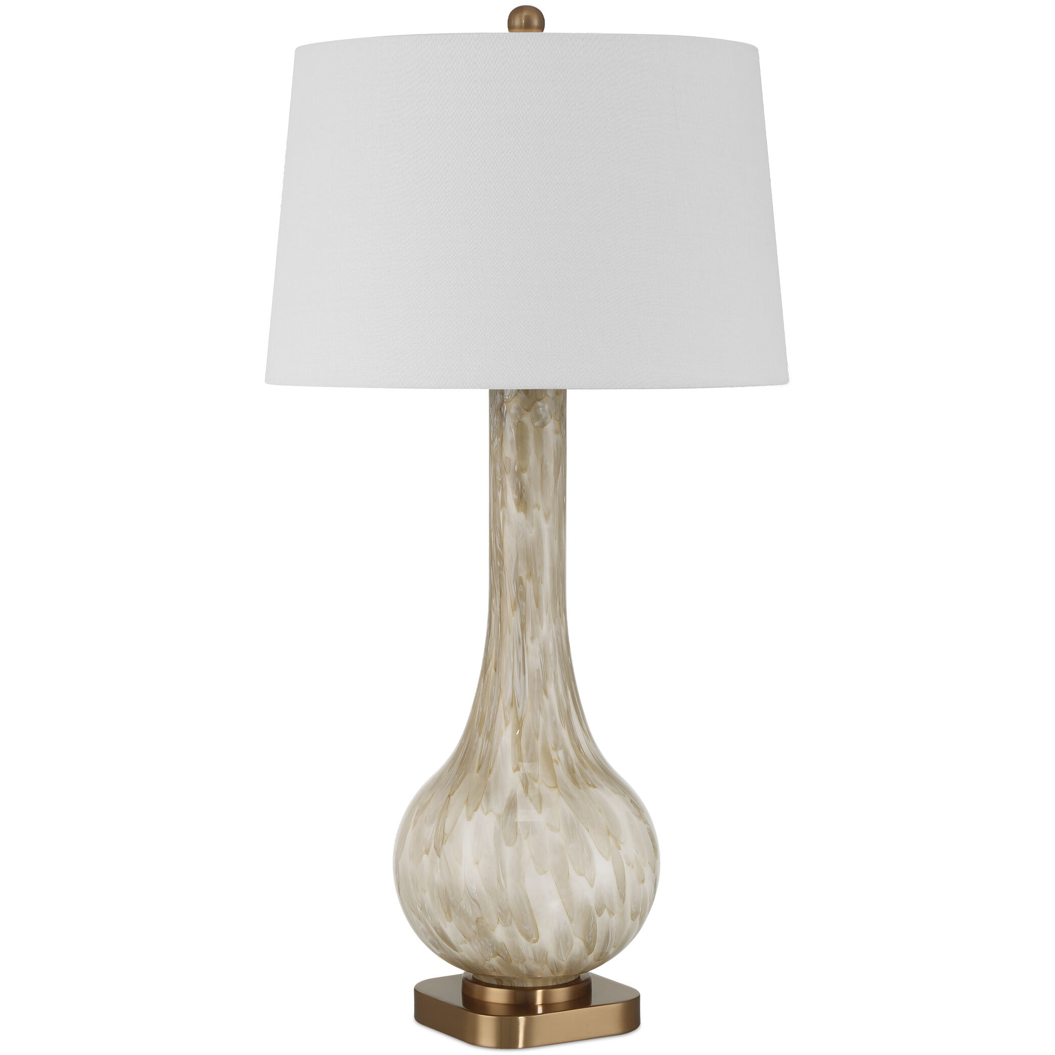 Bombon 31 inch 150.00 watt Pale Brown/Off-White/Antique Brass Table Lamp Portable Light