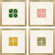 Four Leaves Multi and Green and Yellow and Pink Framed Art, Propac