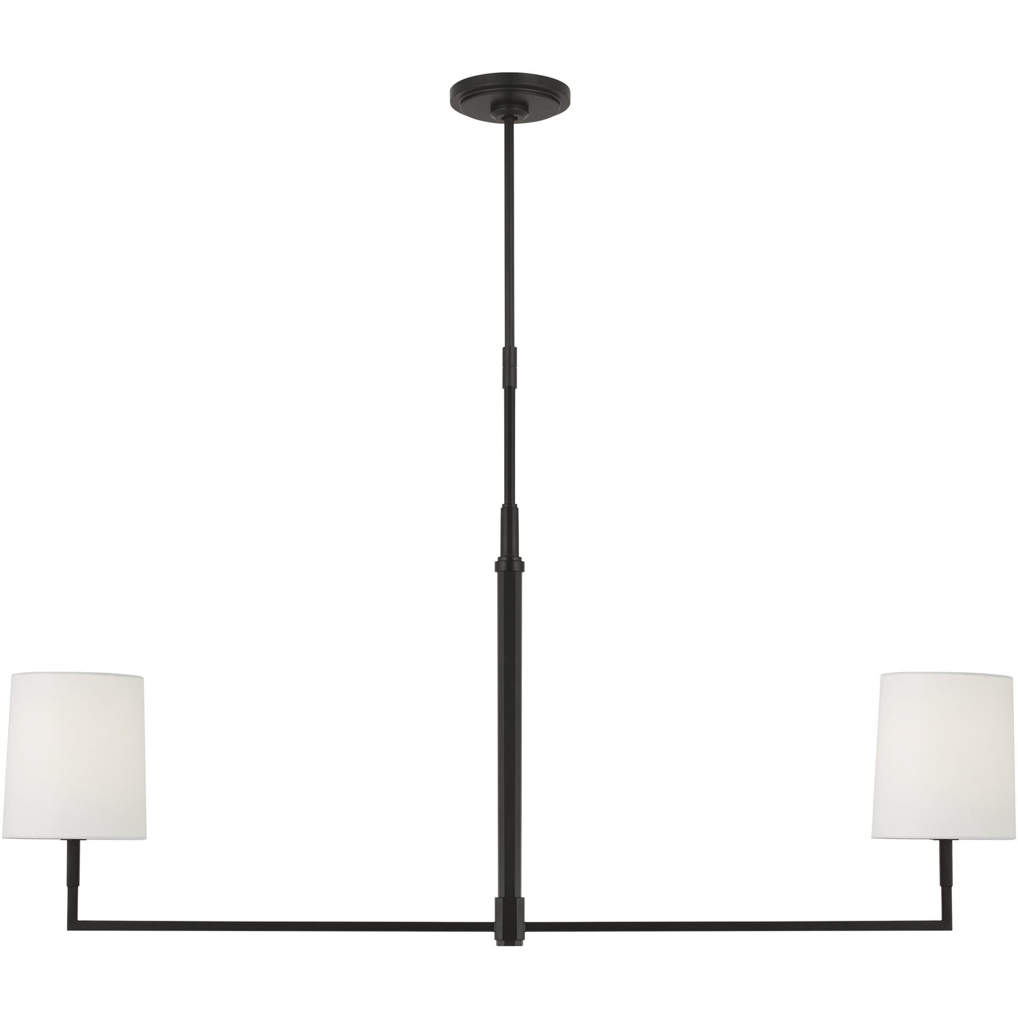 TOB by Thomas O'Brien Danica 2 Light 50 inch Aged Iron Linear Chandelier Ceiling Light