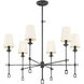 Lorainne 6 Light 32 inch Oxidized Black Chandelier Ceiling Light