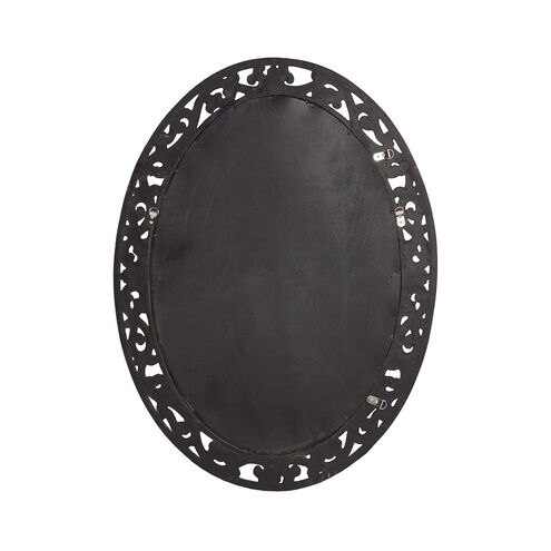 Suzanne 37 X 27 inch Glossy Black Wall Mirror