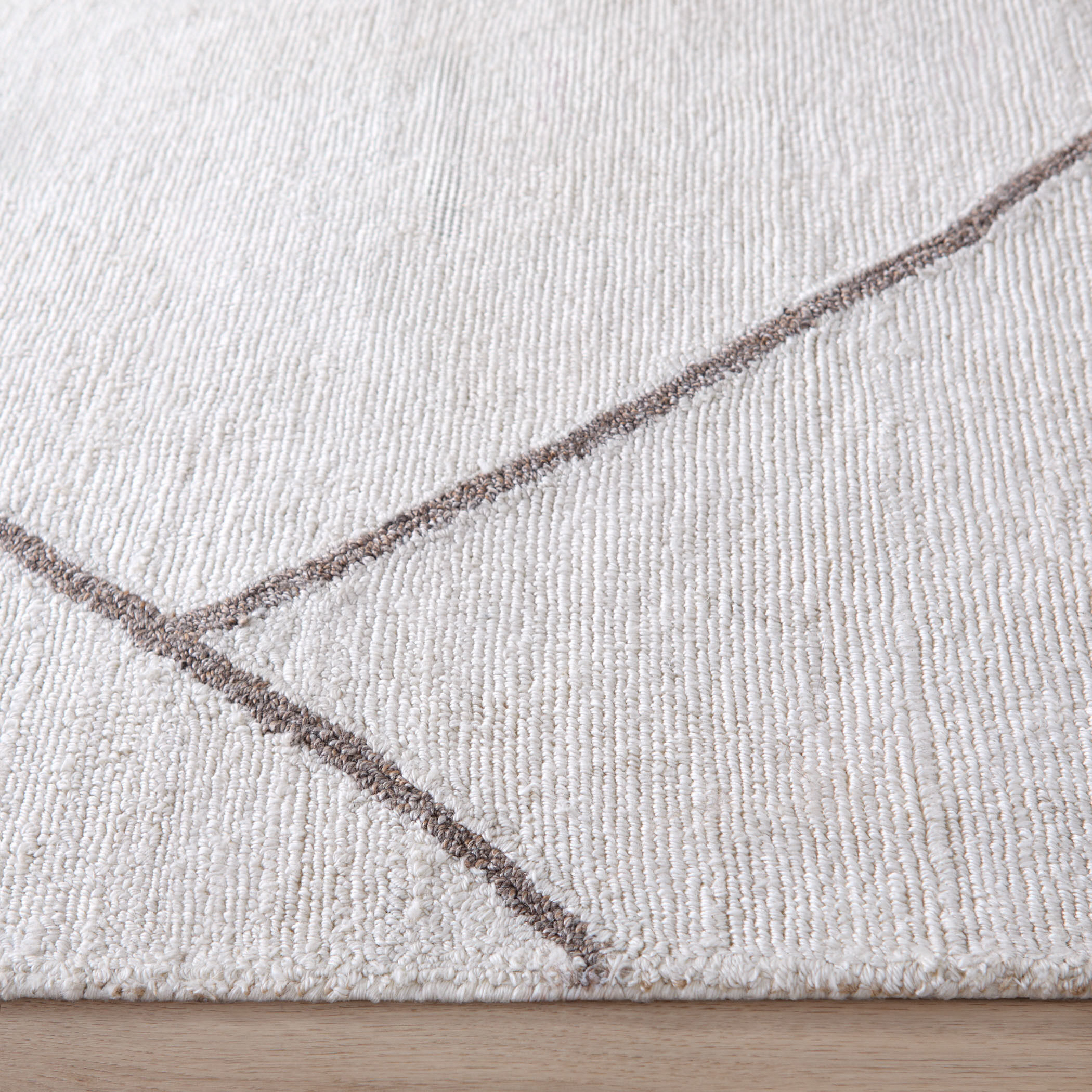 Contemporary Luxe 158 X 118 inch Black/White Rug in 10 x 13