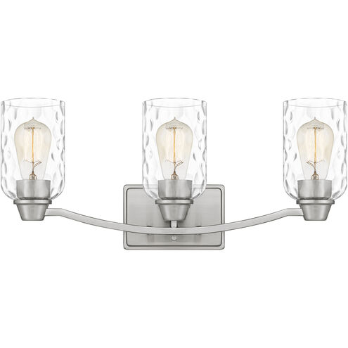 Quoizel Acacia 3 Light 22 inch Brushed Nickel Bath Light Wall Light, Large ACA8623BN - Open Box