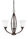 Metcalf 3 Light 22 inch Autumn Bronze Chandelier Ceiling Light