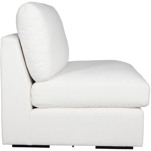 Refuge Arctic White Polyester Sofa, Armless