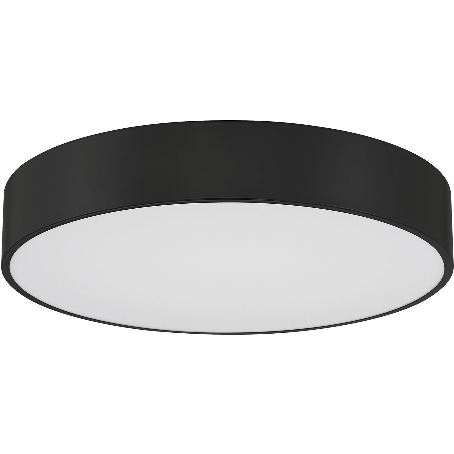 Como LED 21.75 inch Black and White Flush Mount Ceiling Light