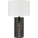 Signe 26 inch 150 watt Navy with Gold Table Lamp Portable Light