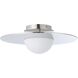 Solstice LED 15.75 inch Polished Nickel Convertible Pendant Ceiling Light
