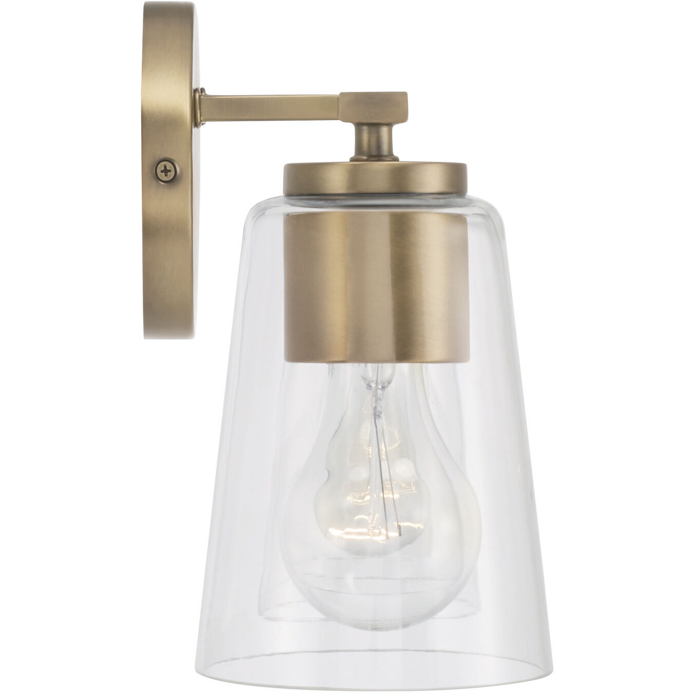 Portman 4 Light 35.25 inch Aged Brass Vanity Light Wall Light