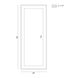Anya 65 X 26 inch Anodized Black LED Mirror