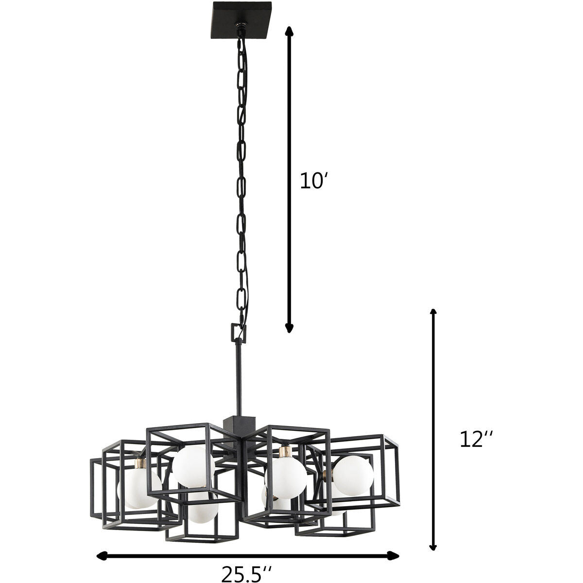 Plaza LED 25 inch Carbon and Havana Gold Chandelier Ceiling Light