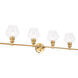 Gene 4 Light 38 inch Brass Wall sconce Wall Light