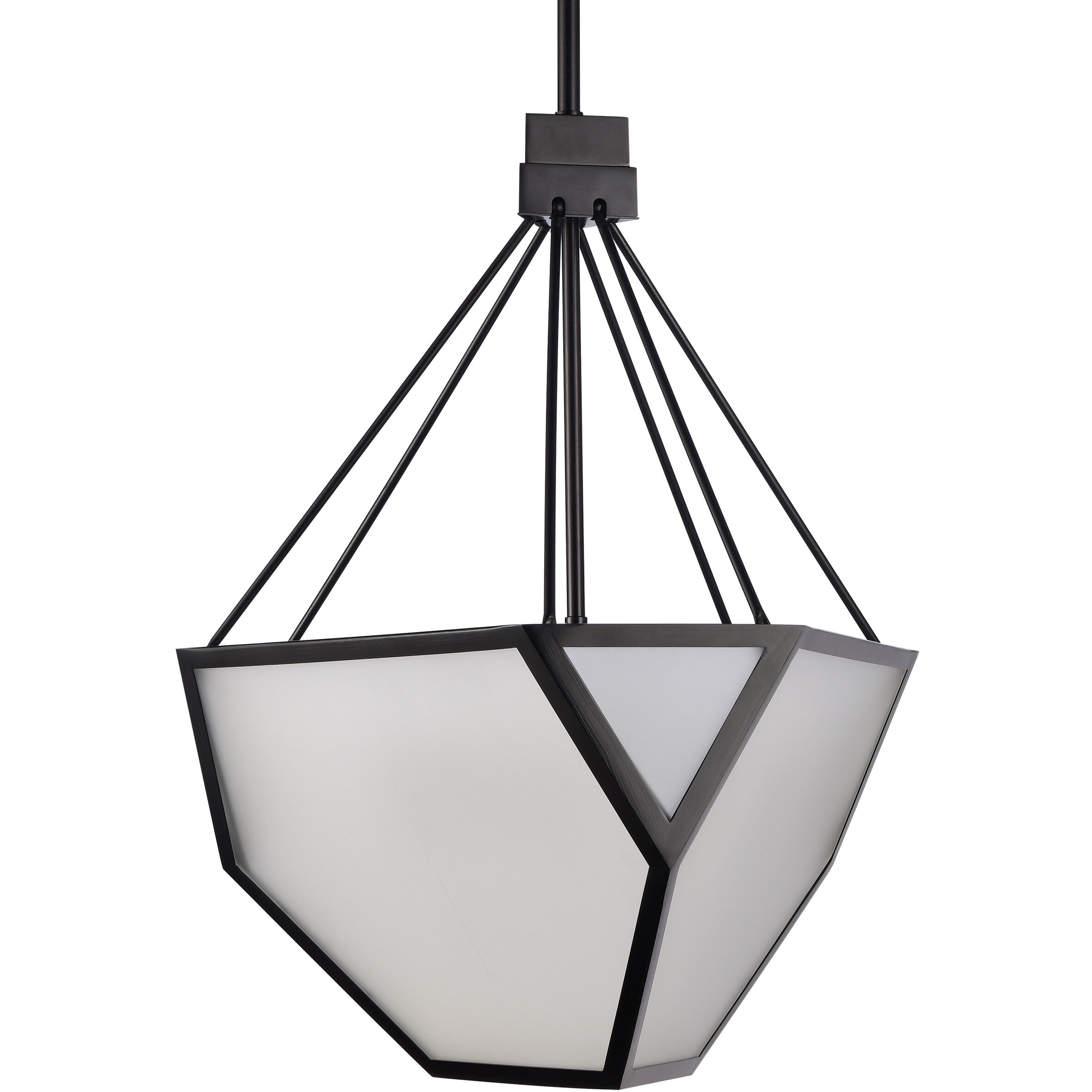 Moonbow 3 Light 18 inch Satin Brushed Black Chandelier Ceiling Light