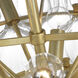 Julie Neill Caselli LED 35.5 inch Gild Basket Chandelier Ceiling Light in Gold Fleck Glass