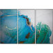 Blue Lagoon Charcoal Luxe Art, Set Of 3