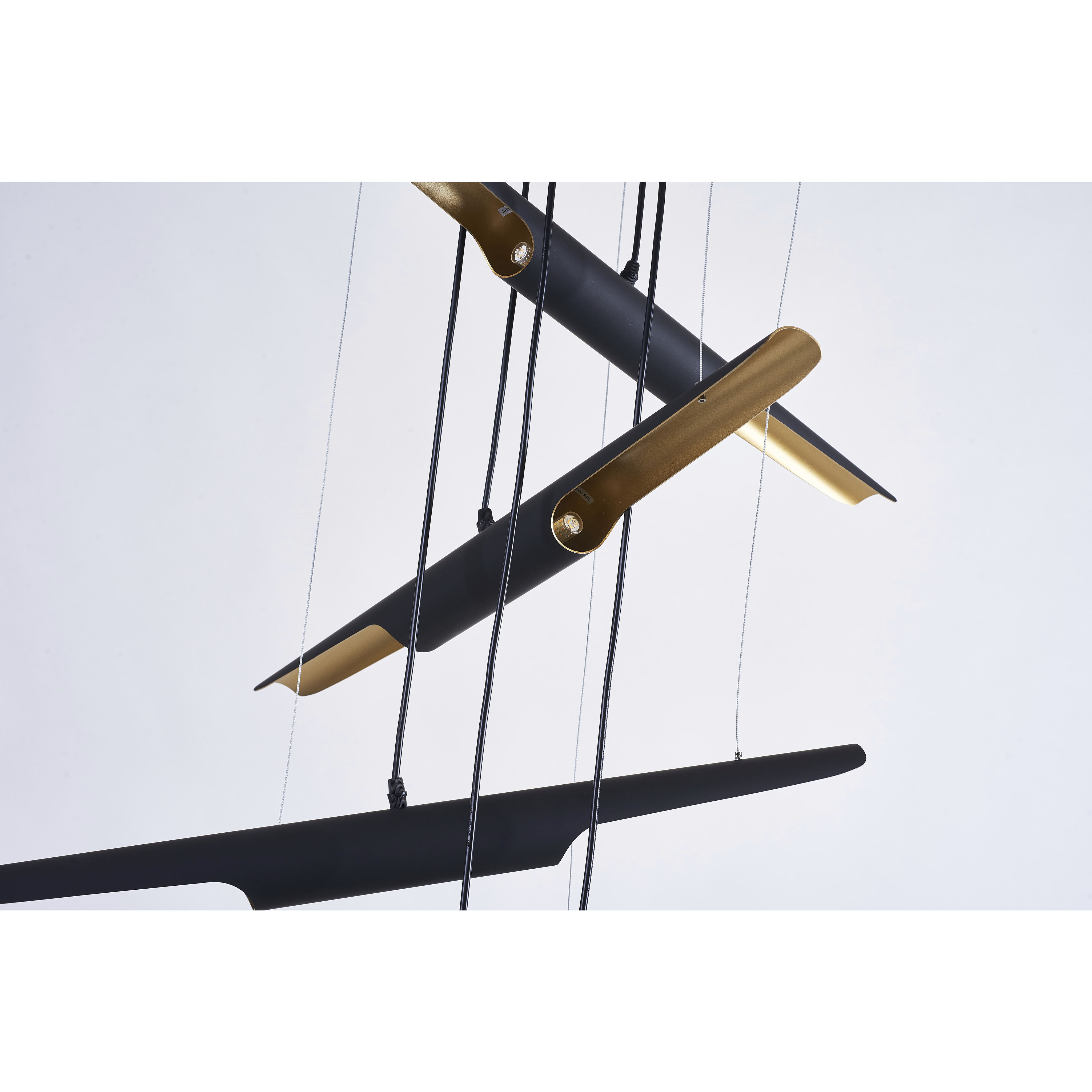 Canada 10 Light 34 inch Matte Black Chandelier Ceiling Light