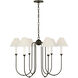 Amber Lewis Ingela LED 36 inch Modern Iron Chandelier Ceiling Light