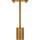 Cafe LED 3 inch Antique Brushed Brass Wall Sconce / Flush Mount Wall Light