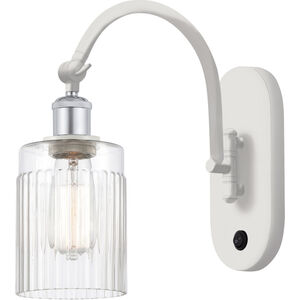 Ballston Hadley 1 Light 5 inch White and Polished Chrome Sconce Wall Light
