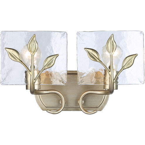 Calla 2 Light 14.75 inch White Gold Vanity Light Wall Light