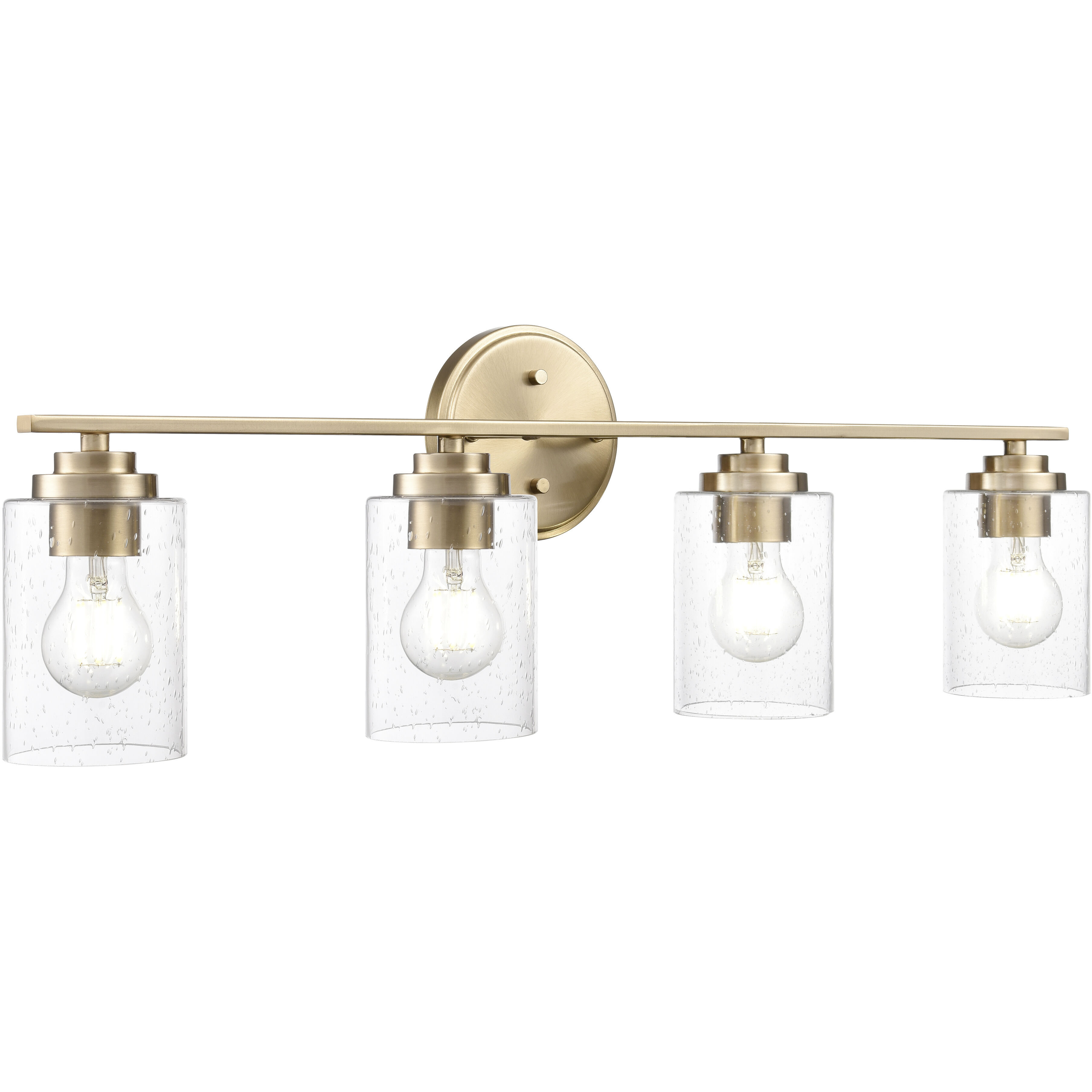 Moven 4 Light 31 inch Modern Gold Bathroom Vanity Light Wall Light