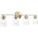 Moven 4 Light 31 inch Modern Gold Bathroom Vanity Light Wall Light
