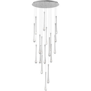 Stillo LED 25.5 inch Satin Nickel Multi-Light Pendant Ceiling Light