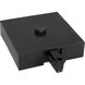 Alpha Trak 120 Black Track T-Bar End Feed with Canopy Cover Ceiling Light