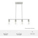 Van Nuys 4 Light 32 inch Brushed Nickel Linear Chandelier Ceiling Light, Medium