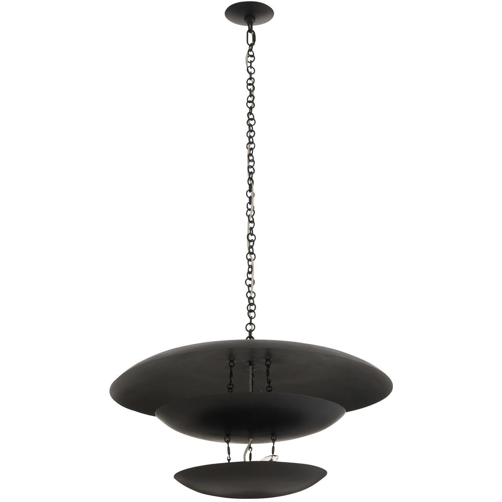 Florko 6 Light 31 inch Blackened Iron Chandelier Ceiling Light
