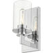 Savannah 1 Light 4.5 inch Chrome Wall Sconce Wall Light