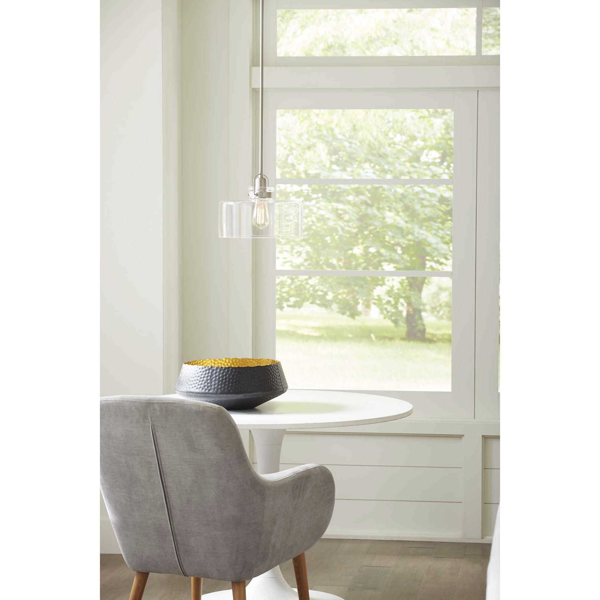 Calhoun 1 Light Brushed Nickel Pendant Ceiling Light