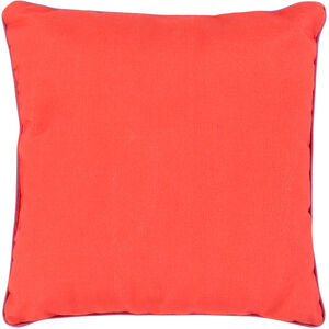 Bahari 20 X 20 inch Orange and Purple Outdoor Throw Pillow