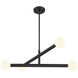 Contemporary LED 30 inch Matte Black Chandelier Ceiling Light