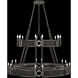 Mirage 24 Light 50 inch Black Chandelier Ceiling Light