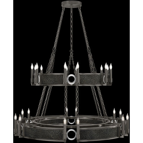 Mirage 24 Light 50 inch Black Chandelier Ceiling Light