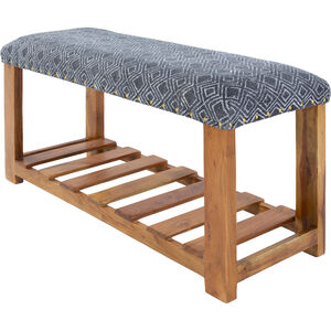 Avigail Navy Upholstered Bench
