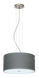 Tamburo LED Satin Nickel Pendant Ceiling Light in Titan Glass