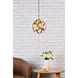 Celeste 1 Light 9.8 inch Brass Pendant Ceiling Light