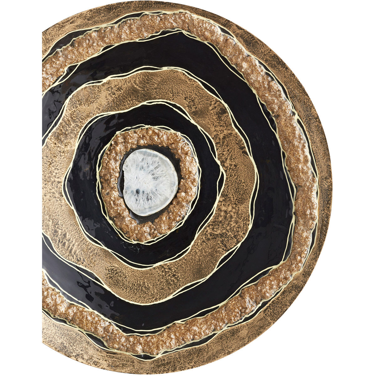 Skipping Rocks Gold and Black Wall Decor, Small