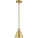 Ballston Smithfield LED 7 inch Satin Gold Pendant Ceiling Light, Ballston
