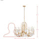 Petal Court 9 Light 36 inch French Gold Pendant Ceiling Light