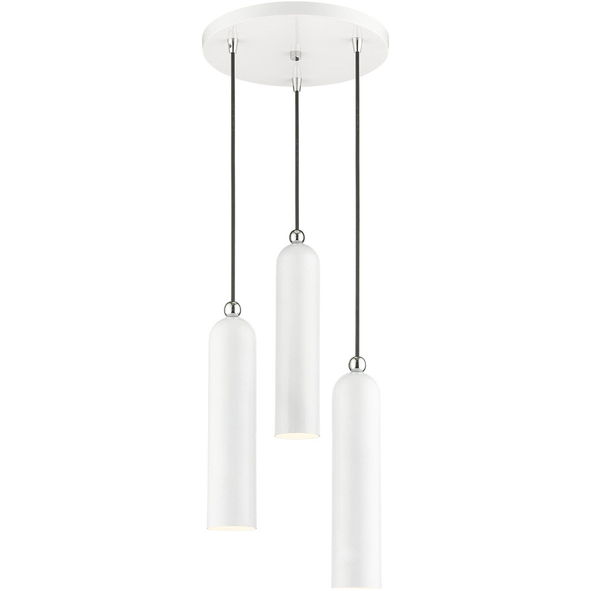 Ardmore 3 Light 13 inch Shiny White Pendant Ceiling Light