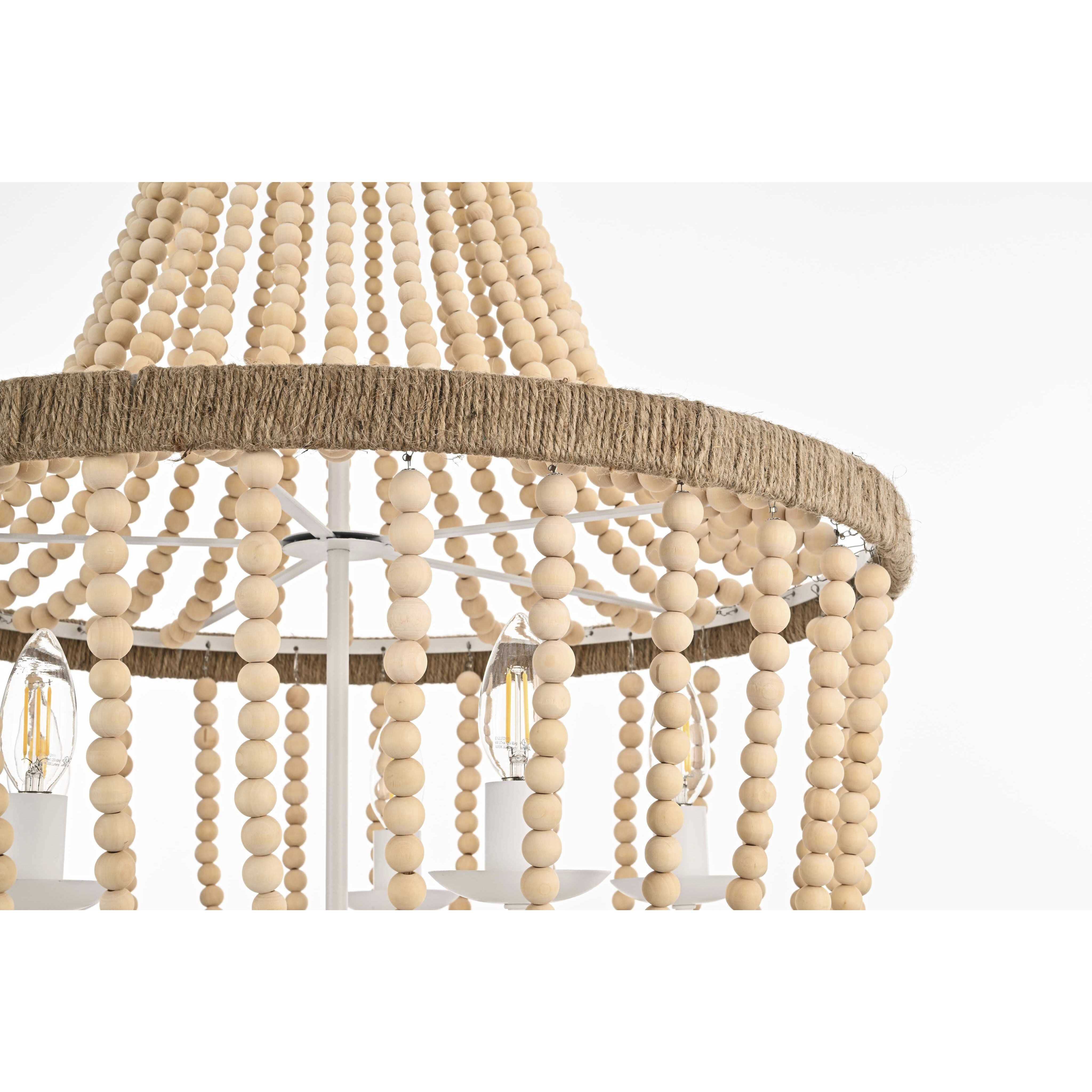 Jolie 5 Light 24 inch Beige Pendant Ceiling Light