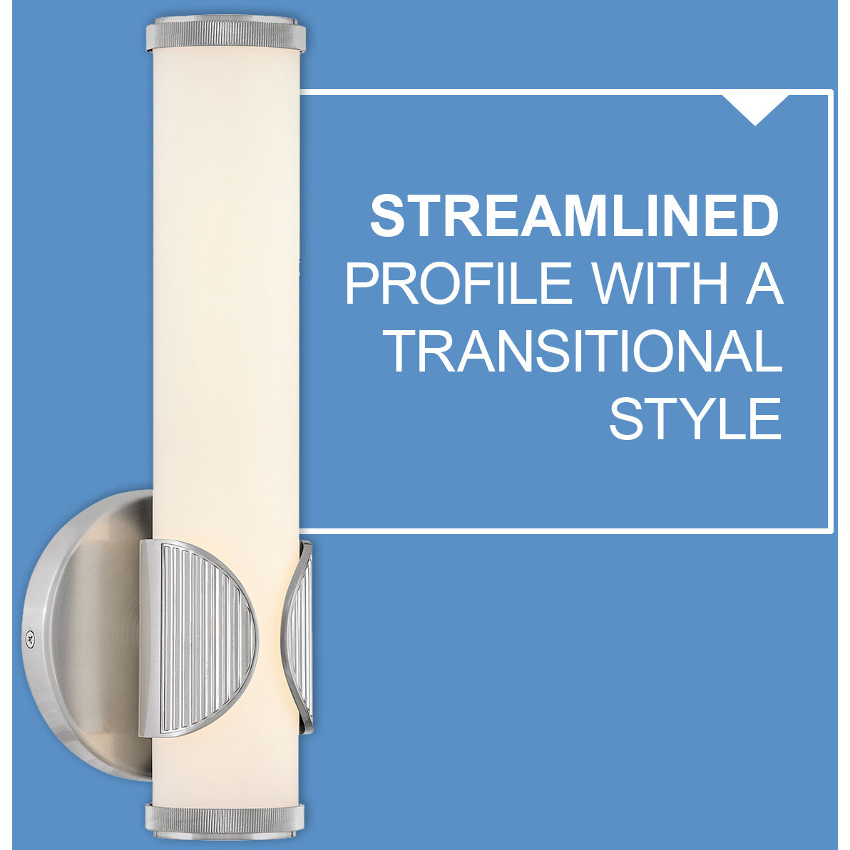 Femi LED 4.75 inch Brushed Nickel Bath Light Wall Light