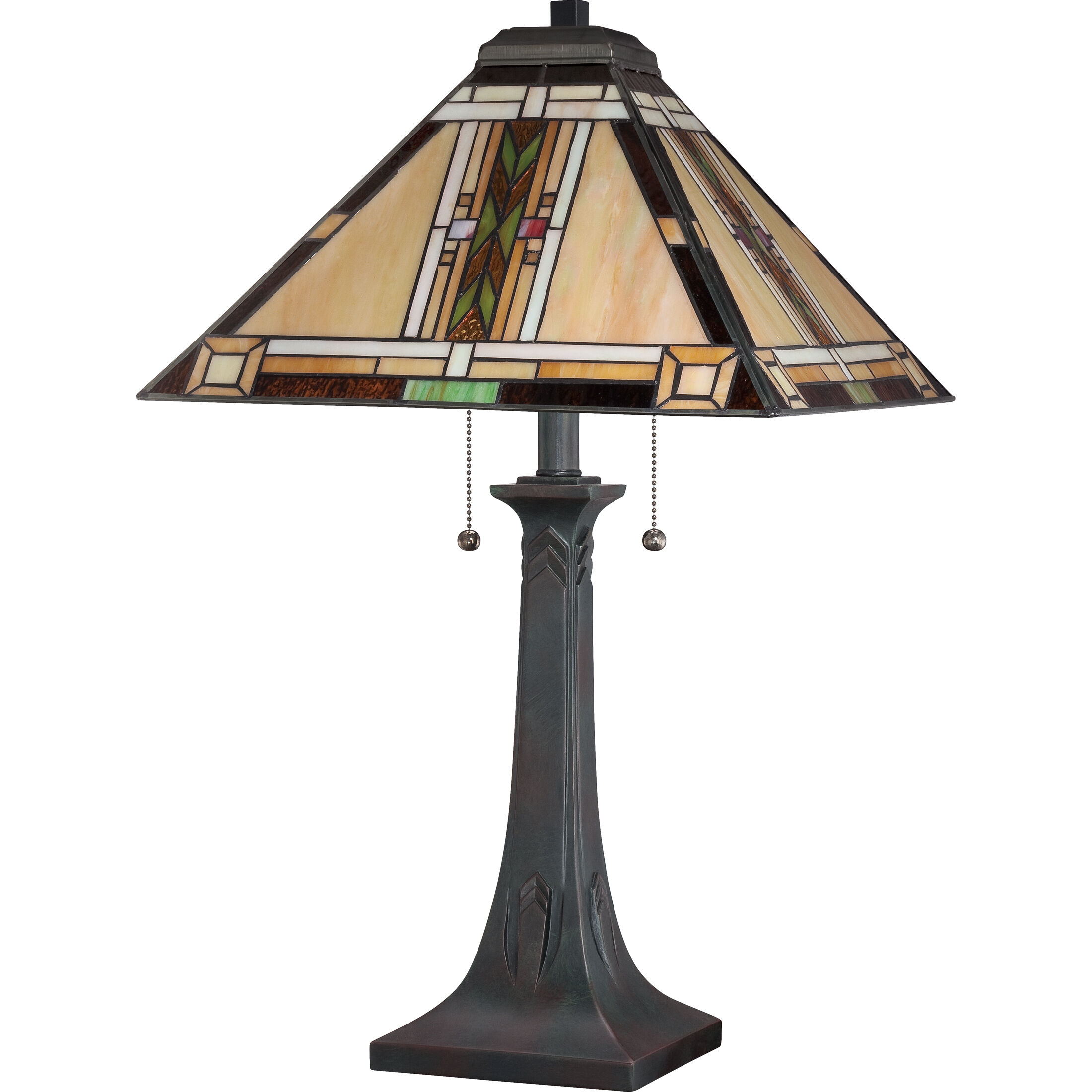 Navajo 25 inch 75 watt Valiant Bronze Table Lamp Portable Light, Naturals