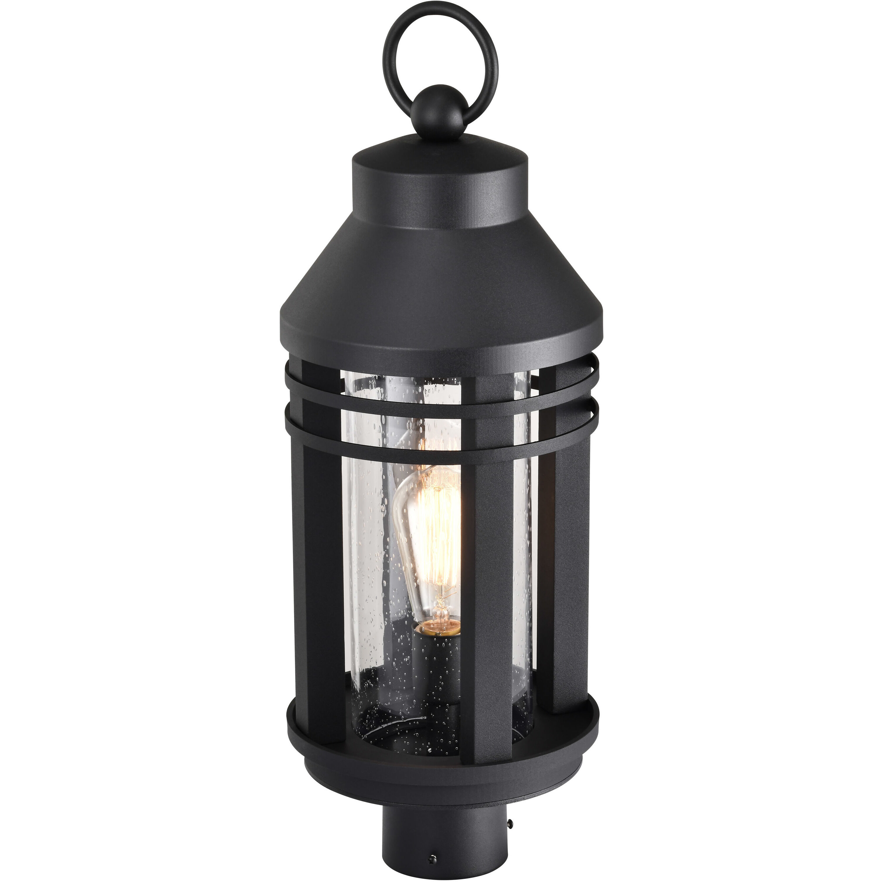 Wilton 1 Light 22.63 inch Matte Black Outdoor Post Light