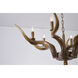 Canada 6 Light 35 inch Natural Horn Chandelier Ceiling Light
