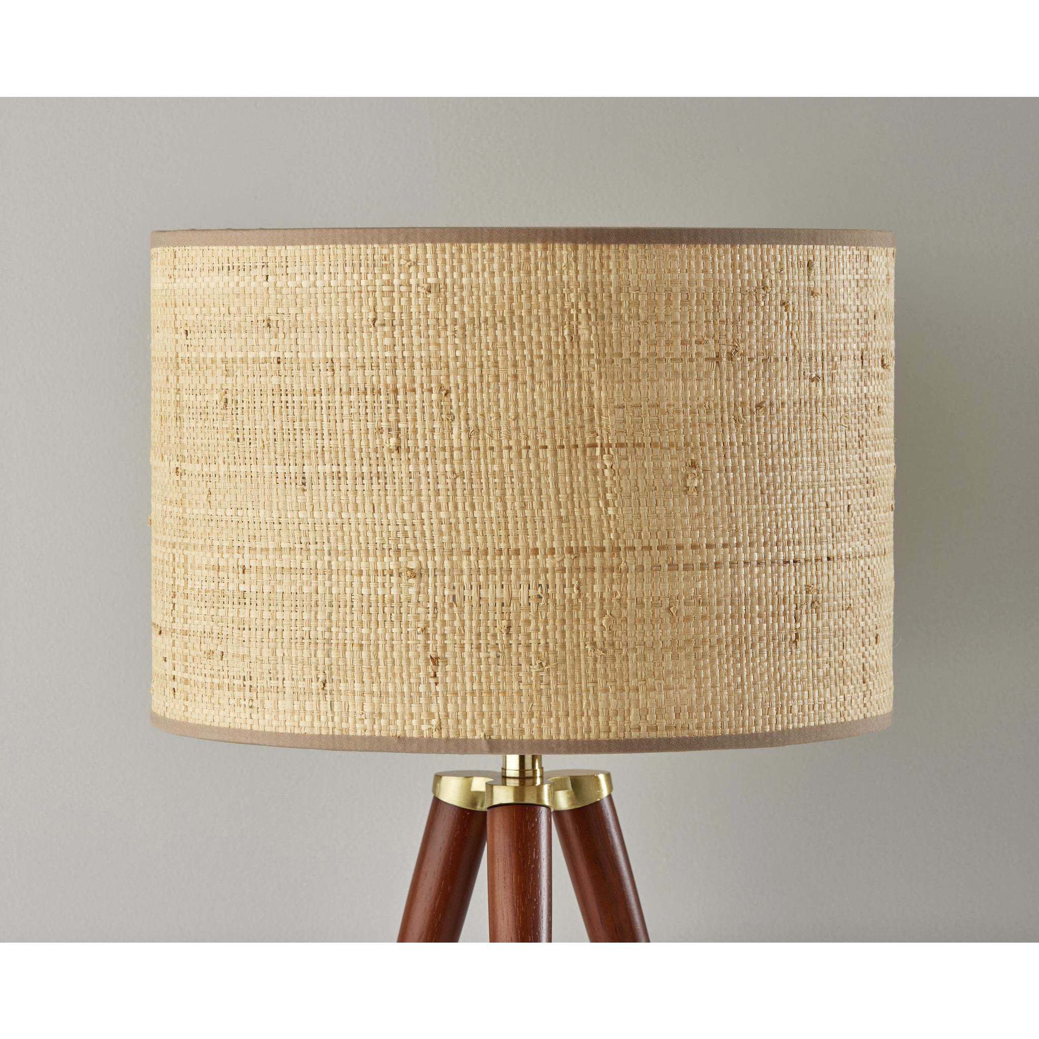 Jackson 26.25 inch 100.00 watt Walnut Wood with Antique Brass Accents Table Lamp Portable Light