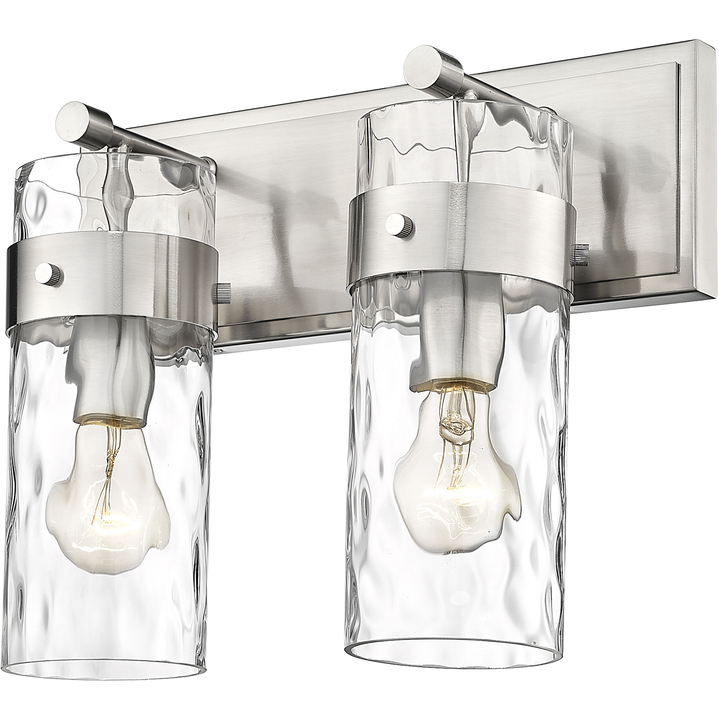 Fontaine 2 Light 14 inch Brushed Nickel Vanity Wall Light